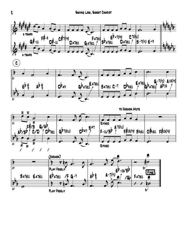 Swing Low, Sweet Chariot- Score- page 2